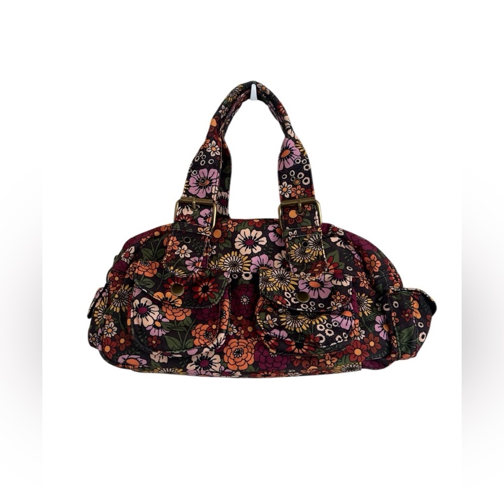 Current Mood Groovy Gathering Floral Corduroy Shoulder Bag - Picture 1 of 9